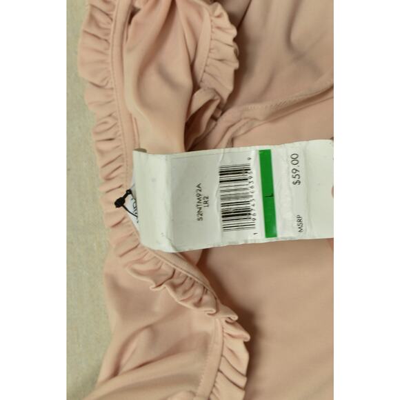 Calvin Klein Women's Ruffled Tie-Neck Blouse Top Regular Size L Long Sleeve - Picture 6 of 8